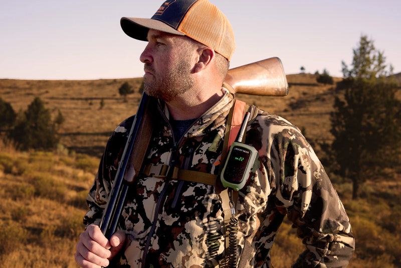 man hunting with radio