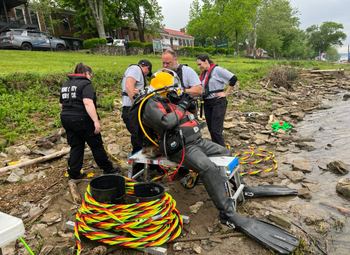 SAR team water rescue mission