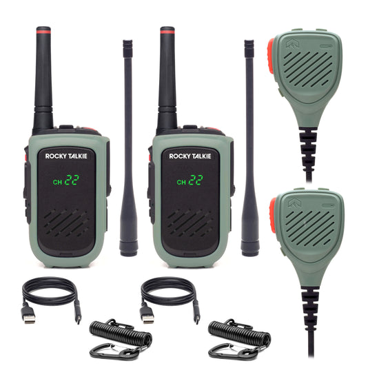 Rocky Talkie expedition radio kit and accessories