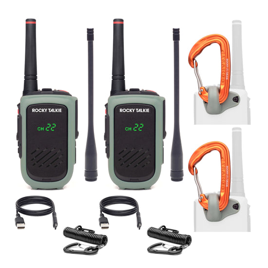 Rocky Talkie expedition radio kit and accessories