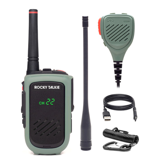 Rocky Talkie expedition radio kit and accessories