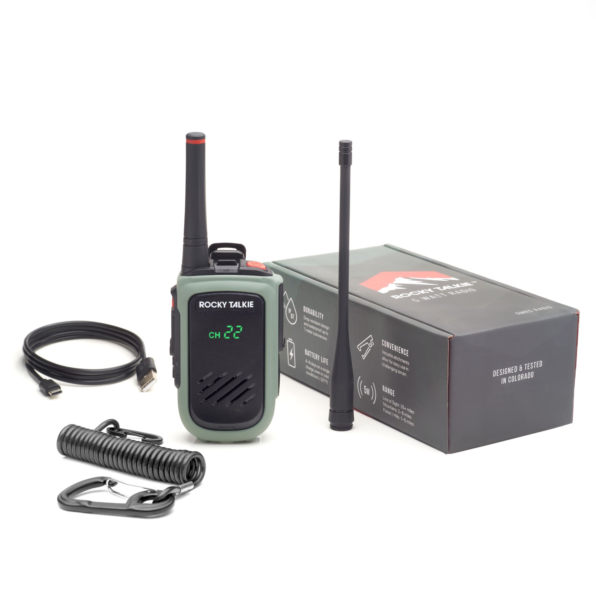 5 Watt Radio - Rugged Backcountry Radio | Rocky Talkie