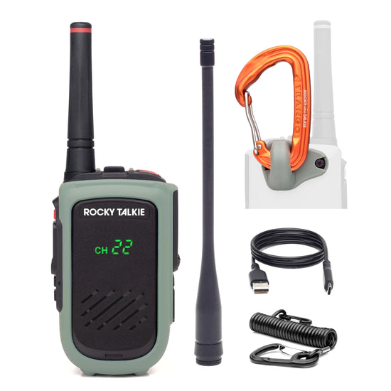 Rocky Talkie expedition radio kit and accessories