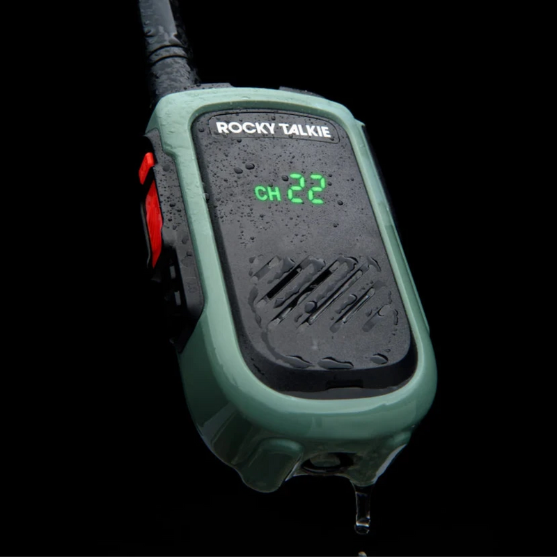Rocky Talkie Expedition Radio with water-shedding