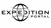 Logo of Expedition Portal with a globe design on a white background