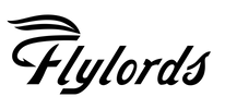 Black logo of 'Flylords' on a white background