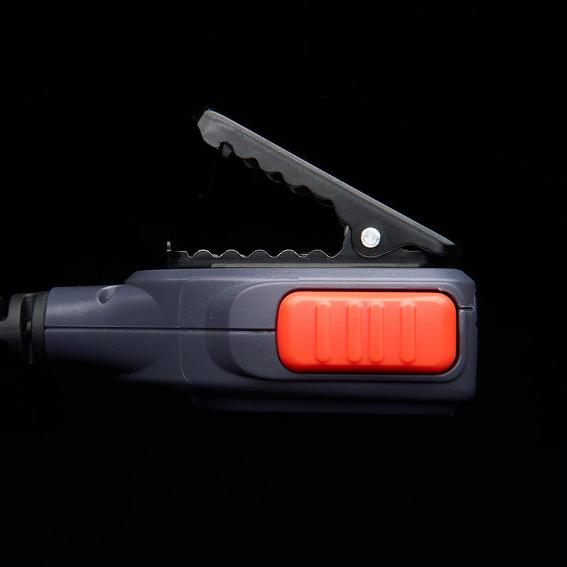Rocky Talkie mountain radio hand mic showing clip