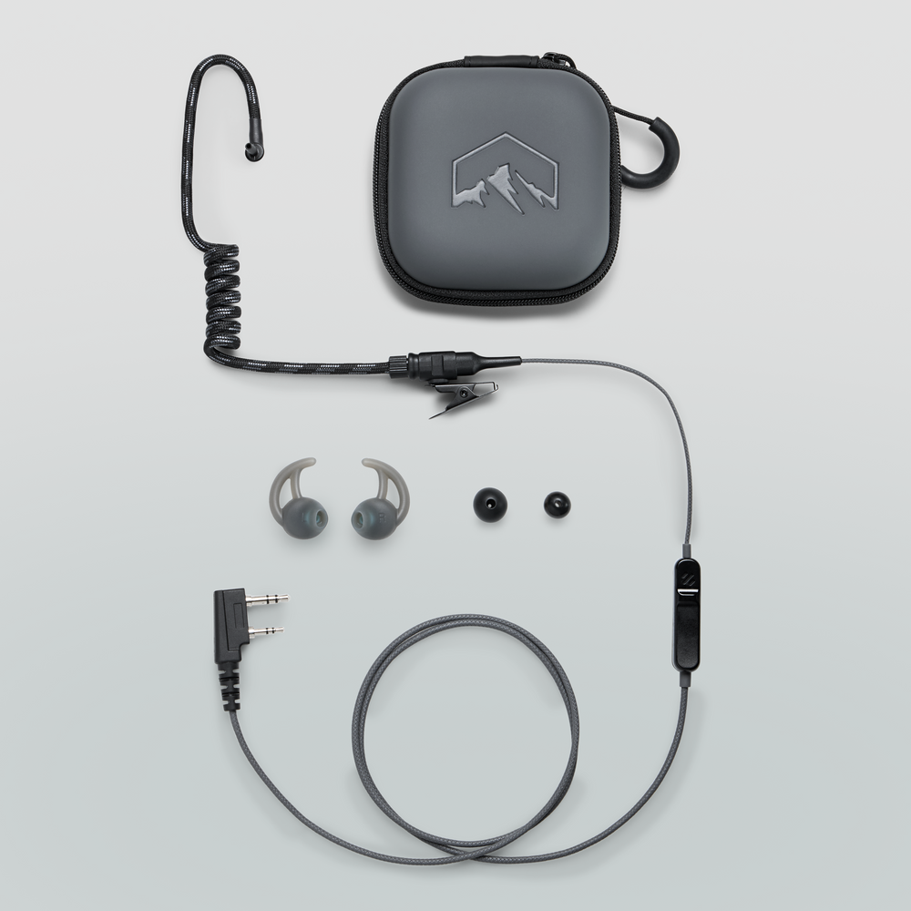 Acoustic Headset with ear buds and case