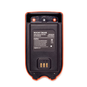 Hi-Vis Rocky Talkie Battery inside label