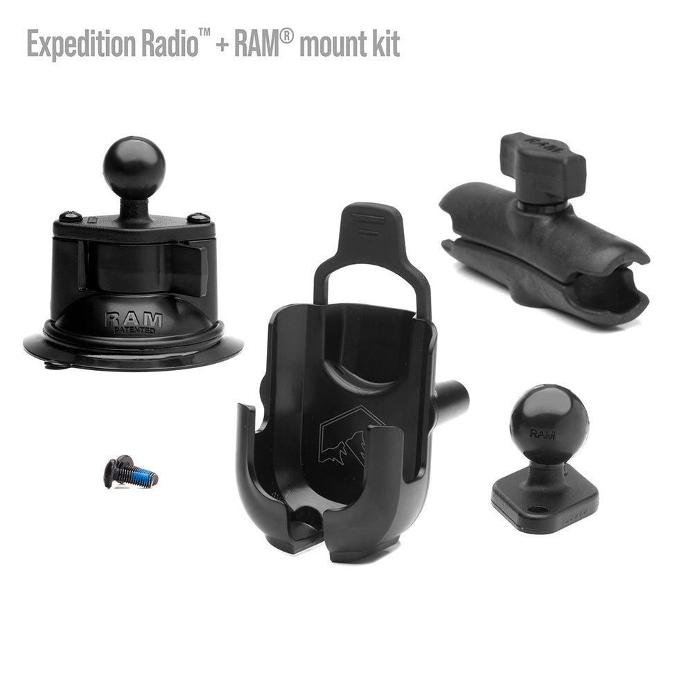 Rocky Talkie Expedition Radio cradle with RAM mount kit